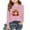 Pink, variant on Thanksgiving Day Outfits Long Sleeve Cotton T-Shirts for Girls Pumpkin Plaid Printed Crewneck Fall Tops Tshirts (8-9 Years, Orange 02)