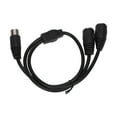 thumbnail image 4 of DIN 5 Pin Adapter Cable, DIN 5 Pin Male To 2 DIN 5 Pin Female Cable Scratch Resistant 1.6ft Pure Copper Core  For Speaker, 4 of 8