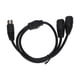 thumbnail image 5 of Cable DIN Macho De 5 Pines A 2 DIN Hembra De 5 Pines, Plug And Play Cable Divisor DIN De 5 Pines Resistente A Los Arañazos De 1,6 Pies Núcleo De Cobre Puro Suave De Alta, 5 of 7