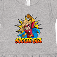 thumbnail image 4 of Inktastic Soccer Girl Superhero Girls Toddler Dress, 4 of 5