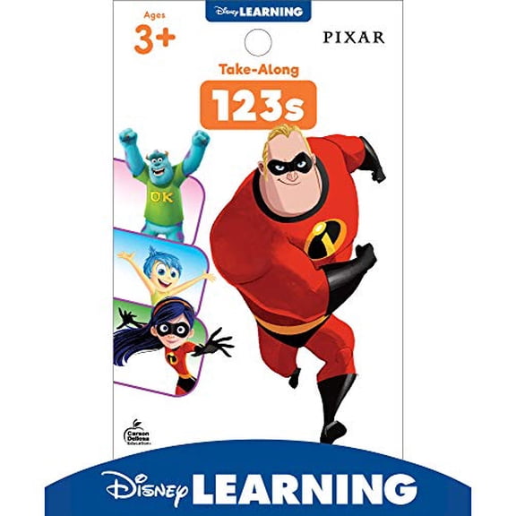 Pre-Owned Disney Learning Take-Along 123s Preschool Math Workbook, The Incredibles PreK & Kindergarten Math Activity Book for Kids Ages 3+, Counting, Tracing Numbers, Mazes, and More (My Take-Along Tablet)