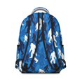 thumbnail image 3 of Bigfoot and Camouflage Blue Pattern Backpack for School, Cute School Bag with Adjustable Shoulder Straps and Padded Back, 15.3"x11"x7.1", 3 of 5