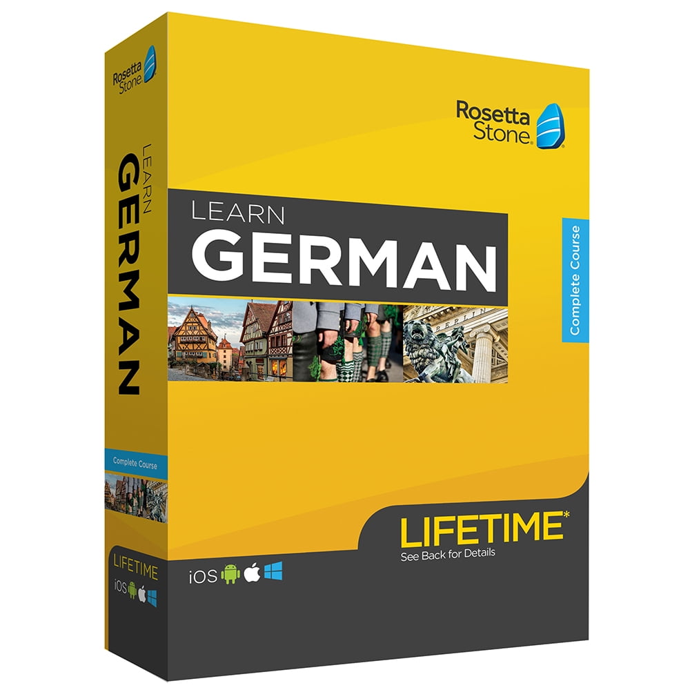Rosetta Stone Learn German with Lifetime Access on iOS, Android, PC, and Mac [Physical Box