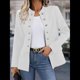 thumbnail image 4 of Conjunto de Chaqueta Informal de Negocios de Larga y Corte Entallado para Mujer, con Doble Botonadura y Abertura Frontal, para Otoño. S, 4 of 7