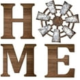 thumbnail image 2 of Gmogad Wooden 'HOME' Wall Decor, Rustic Hanging Letters for Living Room Bedroom, Farmhouse Style Dimensional Sign, Easy Mount Home Sweet Home Decoration, 2 of 6