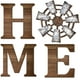 thumbnail image 2 of Decoración de pared de madera para el hogar | Letras colgantes para dormitorio o sala de estar | Cartel rústico de madera marrón | Arte mural multifuncional | 22.5x22.5 cm | Juego de 4 | Ideas de, 2 of 6