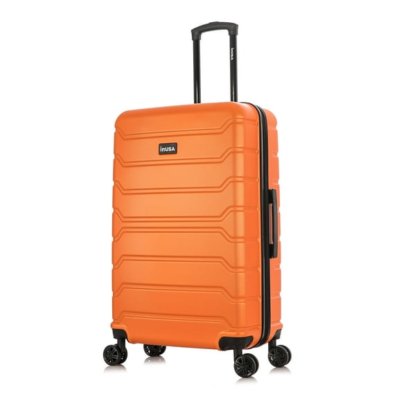 InUSA Trend 28" Hardside Lightweight Luggage with Spinner Wheels, Handle, and Trolley, Orange