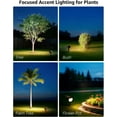 thumbnail image 3 of SQHQ Solar Decorative Spot Lights 4 Pack, Warm White Accent Lights for Garden Ambiance, IP65 Waterproof Adjustable Landscape Lighting to Highlight Statues, Plants, Pathways & Yard Decor, 3 of 5