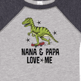 thumbnail image 4 of Inktastic Nana and Papa Love Me Dinosaur Grandson Boys Baby Bodysuit, 4 of 5