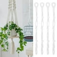 thumbnail image 4 of JANGSLNG 4Pcs Plant Hanger Extender Waterproof Strong Bearing Capacity Space-saving Macrame Handmade Potted Plant Lanyard for Yard, 4 of 8