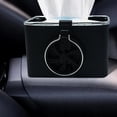 thumbnail image 4 of Caja de almacenamiento para coche, compartimento para guardar pañuelos, portavasos y llaves. Copa individual Negro, 4 of 7