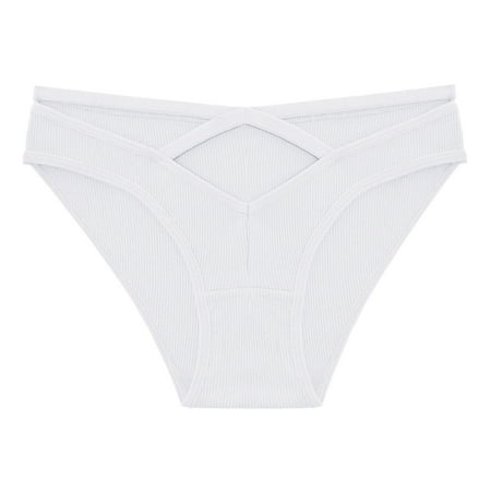 

Yuelianxi Underpants Patchwork Color Underwear Panties Bikini Solid Womens Briefs Knickers Christmas Gift 1 Piece Cotton Underpants