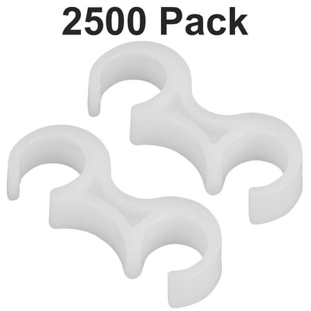 

Flash Furniture 2500 Pack White Plastic Ganging Clips - Set of 2