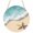 Green, variant on Beach Coastal Round Front Door Welcome Sign, 7.8 Inch Wall Hanging Decor for Indoor Outdoor, Summer Nautical Starfish Aqua Beige Home Porch Hanger Decorations for Holiday Gift