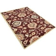 thumbnail image 4 of Rugsotic Carpets Hand Tufted Wool Eco-Friendly Area Rugs - 5'x8', Rectangle, Maroon, Modern Contemporary Design, High Pile Handmade Anti Skid Rugs for Living Room, Bed Room (K00712), 4 of 5