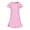 Pink, variant on CPNG Girls Soft Knit Dress Round Neck Short Sleeve A Line Ruffled Dress Summer Casual Dress Homewear Dress Sleepwear Dress(Orange,9-10 Years)