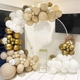 thumbnail image 3 of 185 arcos de globos beige, guirnalda de globos de cumpleaños de arena y blanco para decoraciones de cumpleaños, bodas, duchas, decoraciones de fiestas bohemias, 3 of 5