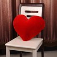 thumbnail image 3 of Imitation Rabbit Hair Heart-shaped Cushion Throw Pillow Cover Case Pillowcase Home Decor, 3 of 8