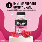 Airborne Very Berry Flavored Gummies, 21 count - 750mg of Vitamin C and Minerals & Herbs Immune Support (Packaging May Vary)