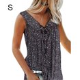 thumbnail image 3 of Minnieouse Camiseta sin mangas con estampado sin mangas Camiseta sin mangas con cuello en V Camiseta sin mangas de verano para mujer Chaleco sin mangas con Prendas para la parte del cuerpo negro S Minnieouse AP002122-09, 3 of 6