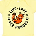 thumbnail image 4 of Inktastic Live Love Red Pandas Boys or Girls Baby Bodysuit, 4 of 5
