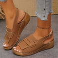 thumbnail image 5 of Willtoo Orthopedic Wedge Sandals for Women 2026 Dressy Footwear with Buckle Ankle Strap Slingback Comfortable Peep Toe Walking Summer Casual Sandals, 5 of 7