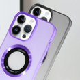 thumbnail image 4 of Designed for iPhone 14 Pro Max Matte Case Compatible with MagSafe TPU Magnetic with Logo View Design for Women Girls Men for iPhone 14 Pro Max 6.7"-Purple, 4 of 12