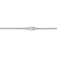 thumbnail image 4 of 14K White Gold necklace Cable chain Pendant Round Diamond-cut 20 in 1.4 mm, 4 of 5