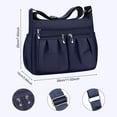 thumbnail image 6 of PouchPort Shoulder Bags for Women, Handbags Multi Pocket Waterproof Crossbody Bags, Blue, 6 of 7