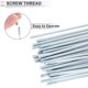 thumbnail image 5 of Ofertas Únicas 36 piezas de radios universales para bicicleta 12G, radios de rueda de bicicleta, tuerca de plata, acero al carbono galvanizado tono plata - 90mm, 5 of 7