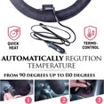 thumbnail image 6 of Heated Steering Wheel Cover, Elastic Stretch Steering Wheel Cover, Car Steering Wheel Warmer, Universal 15 inch Hand Warming Steering Wheel Protector Fits for Car Truck SUV, 6 of 9