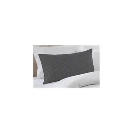 Patch Magic PSW371A Blue and Horizontal White Stripes, Fabric Pillow Sham 27 x 21 inch