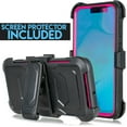 thumbnail image 2 of for Samsung A10E case Phone Case 360° Degree Cover Screen Protector Clip Kickstand Holster Hybrid Shock Bumper, 2 of 4