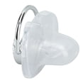 thumbnail image 3 of Silicone Baby Pacifier Silver A-Z Letters Safe BPA Free One Piece Seamless Pacifier with Lid for Infant 6-18 Months, 3 of 7