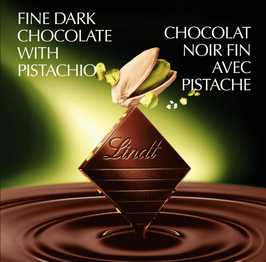 Lindt EXCELLENCE Pistachio Dark Chocolate Bar, 12 Pack, 3.5 oz