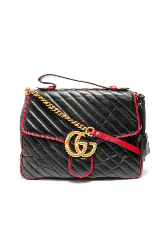 Pre-Owned Gucci GG Marmont handbag, black
