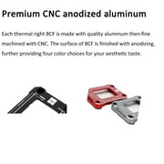 Intel 12th CPU Corrector Frame for LGA1700-BCF Anti-Bending, Aluminum CPU Fixing Corrector, CPU Stress Bending Fixed Backplane (Red)