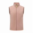 thumbnail image 2 of SELONE Vests for Men Zipper Hoodless Jacket with Pockets Short Sleeveless Tops Solid Warm Outerwear in Winter, 2 of 2