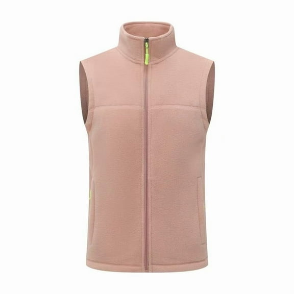 Roncen Women's Casual Sleeveless Vest Jacket - Solid Color Pocket Design Lightweight Open Front Outerwear - No Hood Sporty Spring Summer Layering Piece