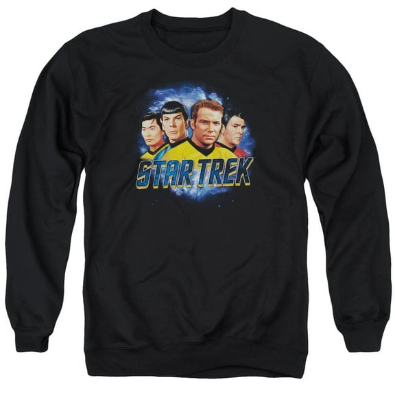 Star Trek The Boys Adult Crewneck Sweatshirt Black