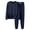 Dark Blue, variant on YUGYXL Sweatsuits for Women 2 Piece Fashion Solid Color Thin Fleece Set Casual High Low Hem Side Split Crew-Neck Pullover and Sweatpants Outfits Gift for Mom Blue,S
