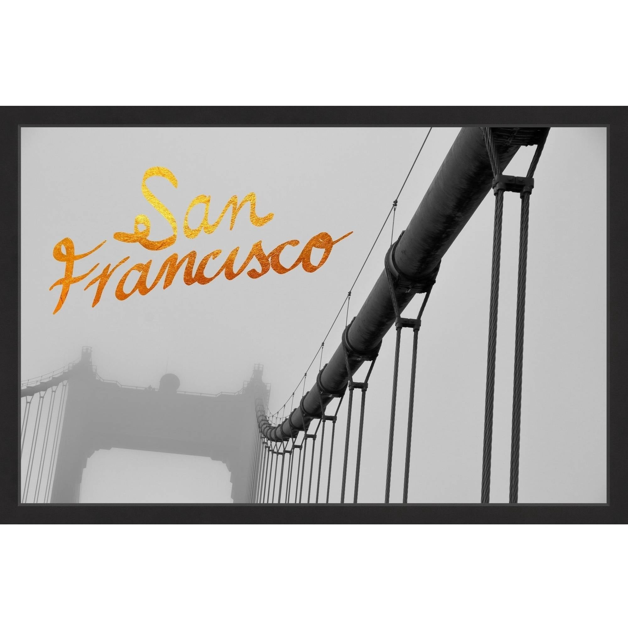 "Golden Gate Bridge" Framed Painting Print