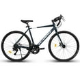 thumbnail image 5 of 700C Road Bike 16-Speed City Commuter Bicycle with Disc Brakes, L Size for Men & Women-Blue, 5 of 9