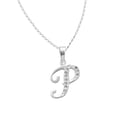 thumbnail image 5 of Collar Gargantilla Letra P Horoz Plata 925 45cm, 5 of 5