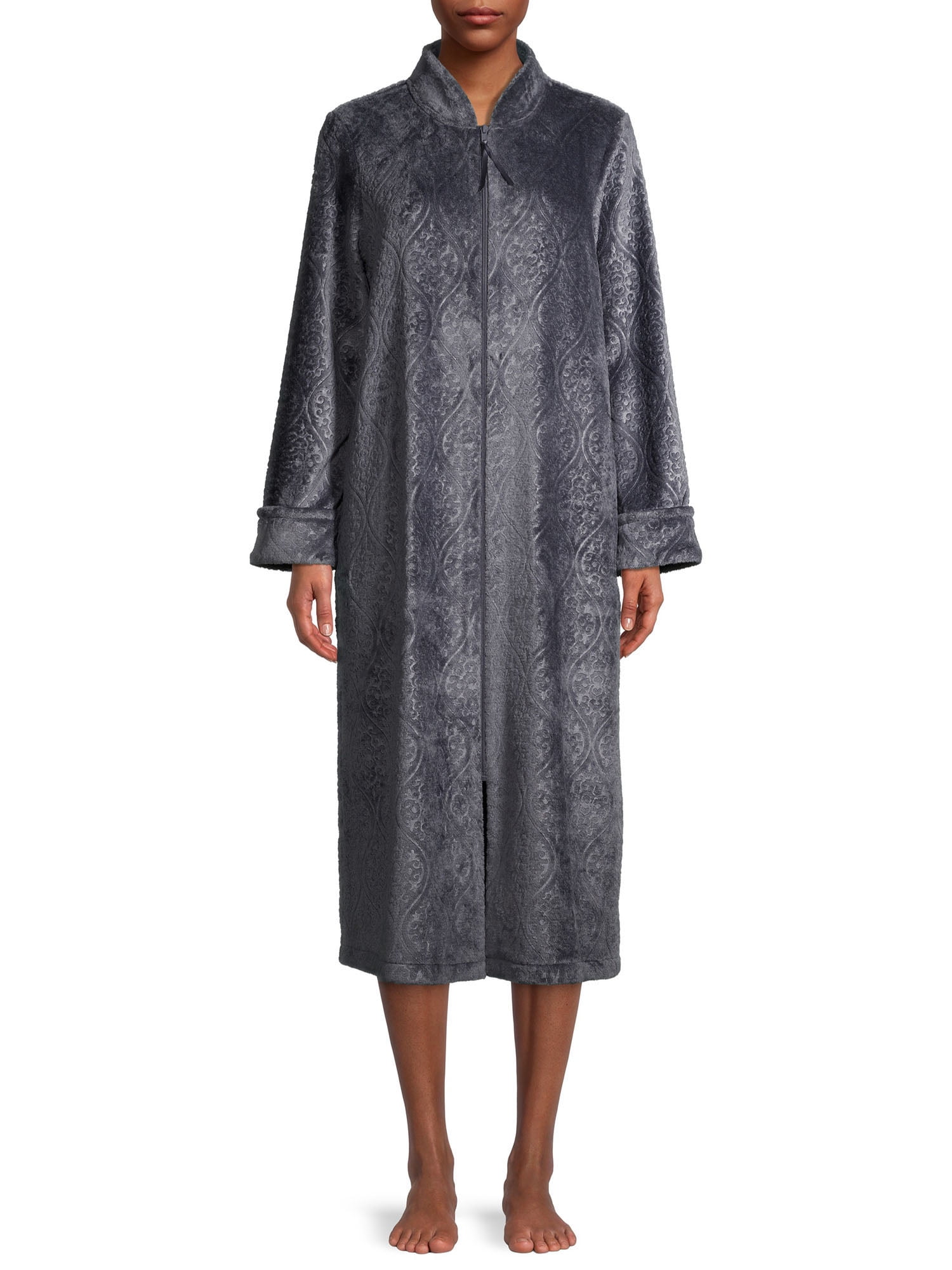 Secret Treasures Women's and Women's Plus Traditional Front Zip Robe