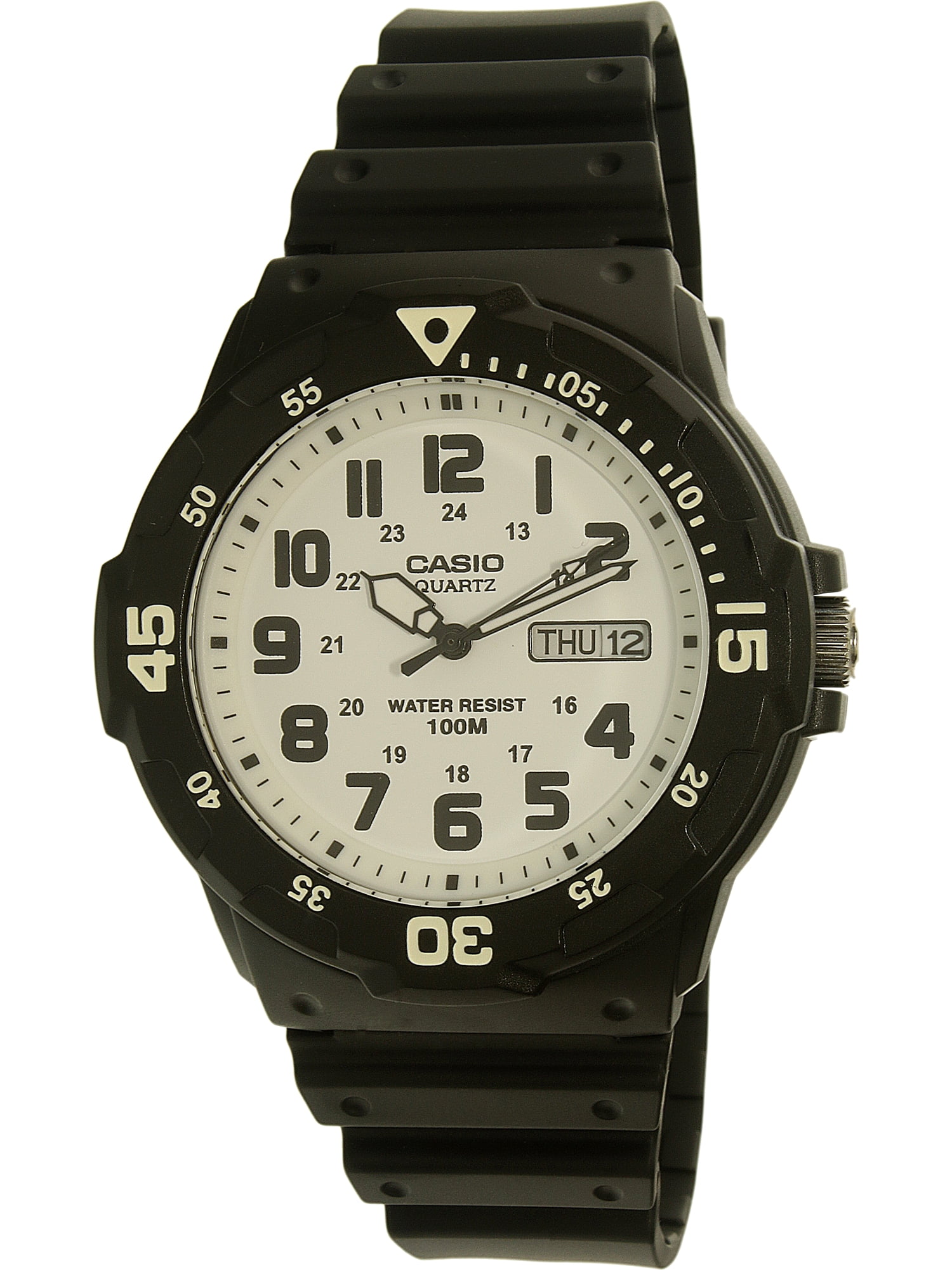 Casio - Casio Men's Dive Style Watch, Black/White MRW200H-7BV - Walmart.com