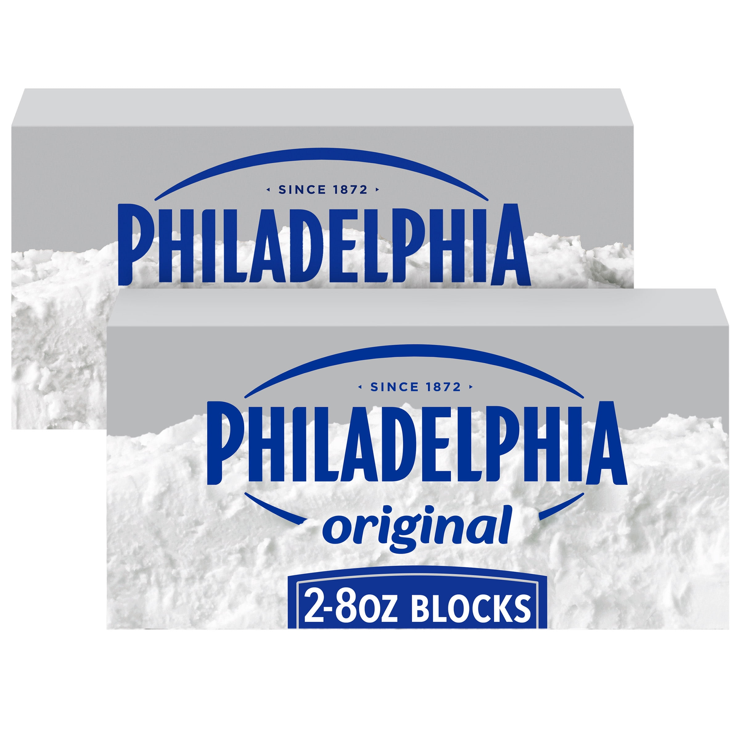 Philadelphia Original Cream Cheese, for a Keto and Low Carb Lifestyle, 2 ct Pack, 8 oz Bricks