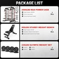 thumbnail image 2 of Smith Machine for Home Gym,2000LBS Multi-Function Power Cage with Cable Crossover System, Squat Rack with Smith Bar and More Attachment, 2 of 10