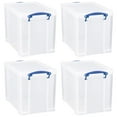 thumbnail image 1 of Really Useful Box 19L Storage Container w/ Lid & Clip Lock Handles (4 Pack), 1 of 9