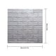 thumbnail image 4 of Papel tapiz 3D Etiqueta de pared de ladrillo Espuma TV Calcomanía de fondo Autoadhesivo Etiqueta adhesiva, 10 piezas, Plata Methold HA002452-15, 4 of 6